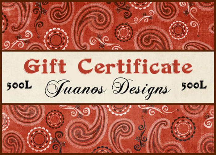 Juanos Designs - 500L Card