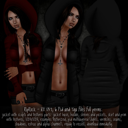 RipRock - Kit V37, 6 Psd and Tga Files Full perms