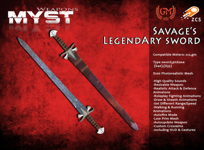 Savage's Legendary Sword  **[Myst Weapons]**