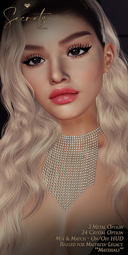 - Secrets - Natasha Necklace - Gold - Boxed -