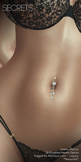 - Secrets - Martina Belly Piercing - Silver - Boxed -