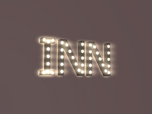 [Px] "INN" Illuminated Light Bulbs Sign