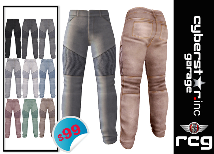 Men's - Ribbed Thigh Panel Jeans