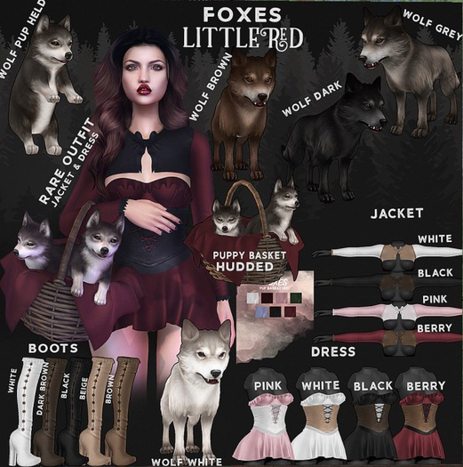 Foxes - Little Red - Jacket - White