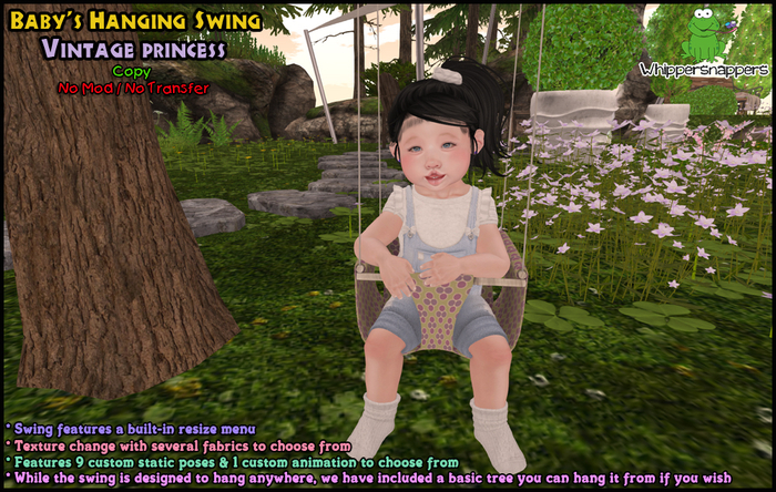 ! Whippersnappers ! - Baby hanging swing - Vintage Princess
