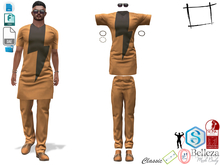 Dae Obj FBX Men's Casual African Kamiz Outfit Slink Male, Belleza Jake, Signature Gianni