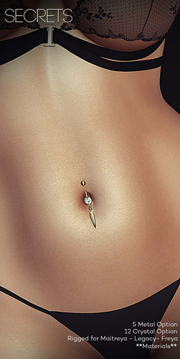- Secrets - April Piercing - Silver - Boxed -