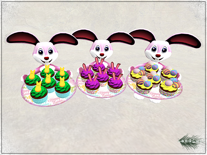 *LL* Easter Cupcake Party Giver 3er Set