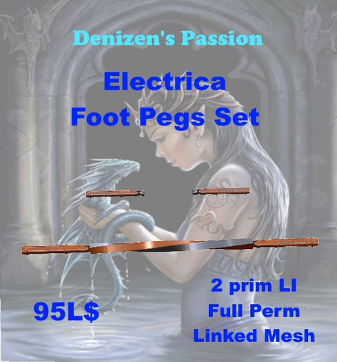 Electrica Foot Pegs Set mesh