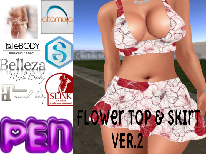 Pen-->Flower Top & Skirt  Ver.2