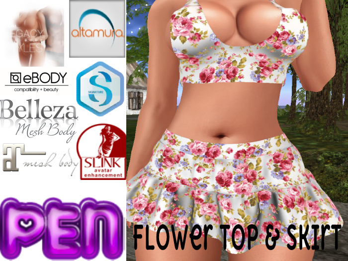 Pen-->DEMO-->Flower Top & Skirt