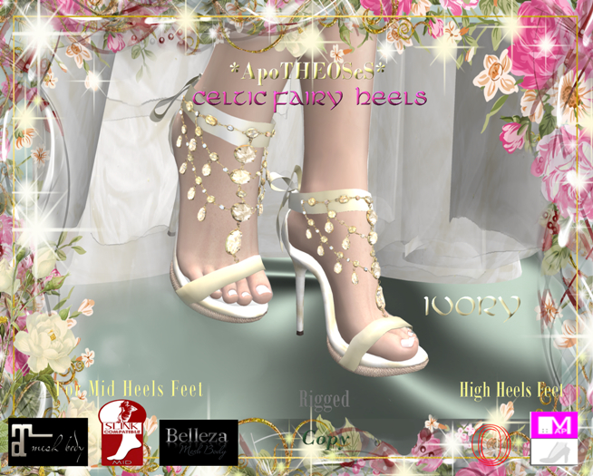 BOX *AS* Celtic Fairy Heels Ivory- Add me and Click For Unpack