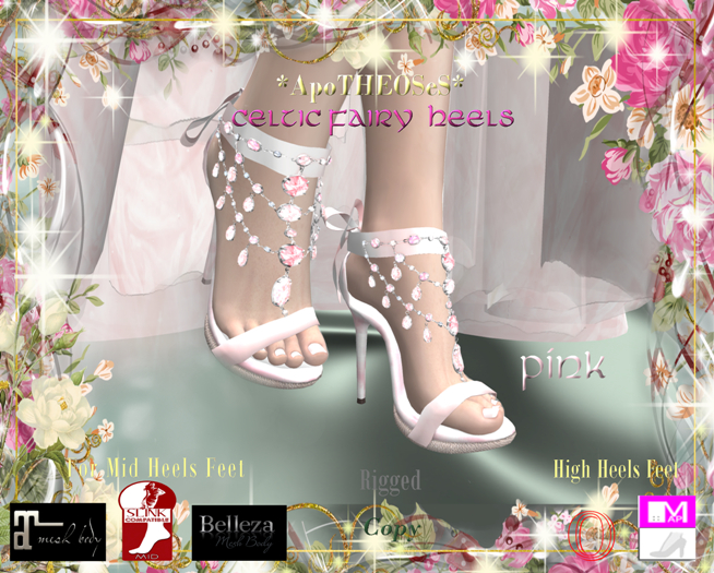 BOX *AS* Celtic Fairy Heels Pink- Add me and Click For Unpack