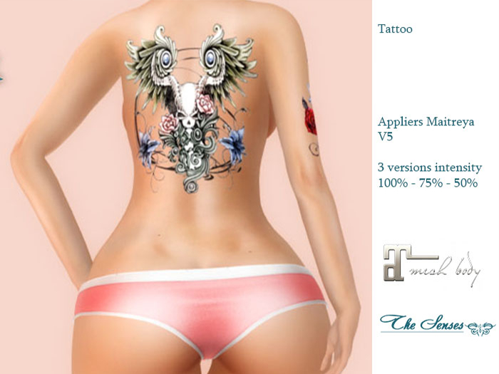 Fleur de Peau Rose Rouge Tattoo