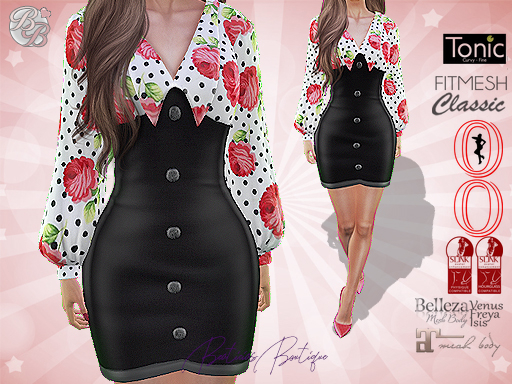 Dotted Floral Black Outfit