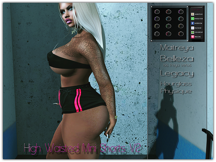 [TOXIC BISH] High Waisted Mini Shorts V2 @ HUD