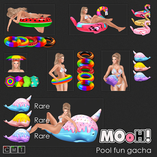 MOoH! Narwhal floatie pink 2LI RARE