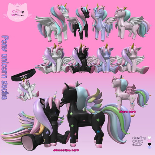 *CK* Pony unicorn gacha decoration RARE
