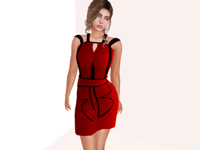 BB Cute Doll Dress Red