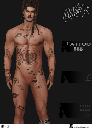 ONE 2K  - Tattoo / 666 - BOM system (add/touch)