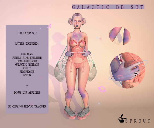 SPROUT Galactic BB BOM Tattoo Set 