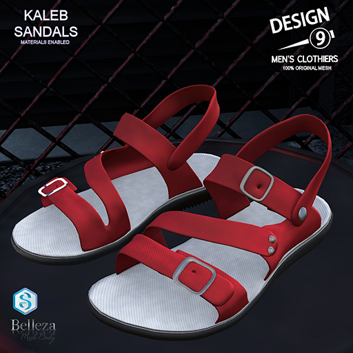 -[d9]- Kaleb Sandals - Red