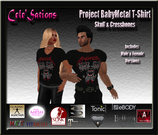 [CS] BabyMetal "Skull & Crossbones" Tee