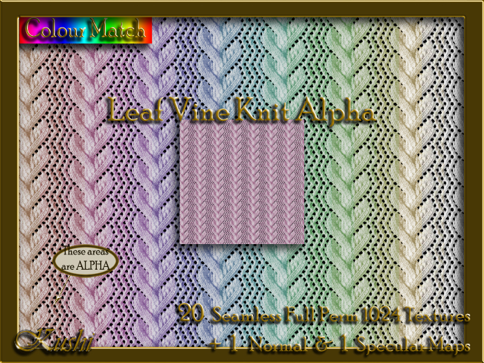 !Kushi! LeafVineKnitALPHA Textures -WearToUnpack