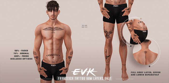 [ E V K ] Francesca Tattoo BOM