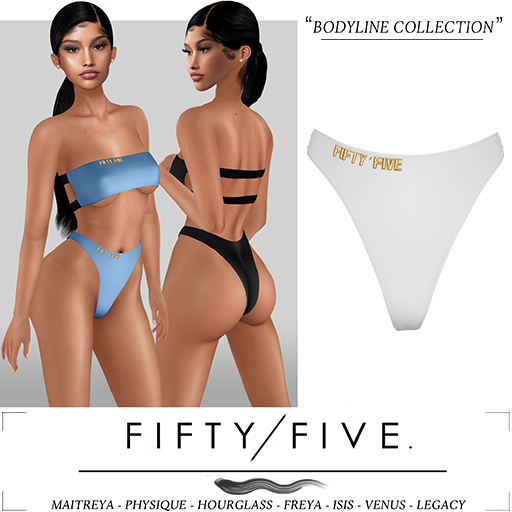 Fifty/Five. Bodyline Collection - Panties / White