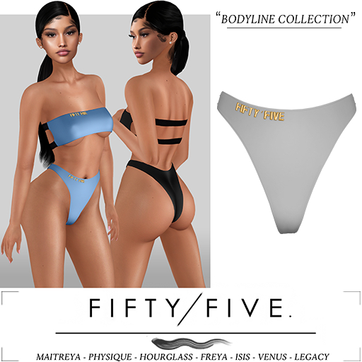 Fifty/Five. Bodyline Collection - Panties / Grey
