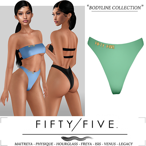Fifty/Five. Bodyline Collection - Panties / Green