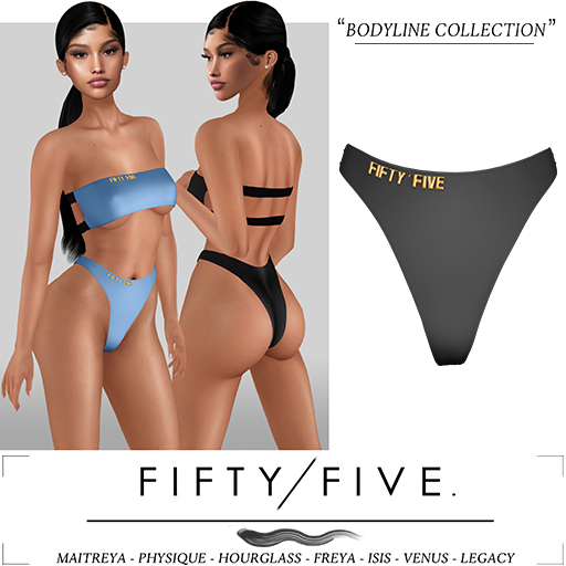 Fifty/Five. Bodyline Collection - Panties / Black