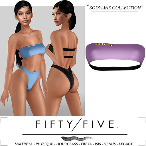 Fifty/Five. Bodyline Collection - Backstrap Bra / Purple