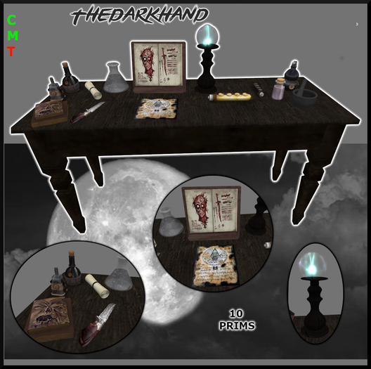 TheDarkHand Dark Decor - Dark Mage Table