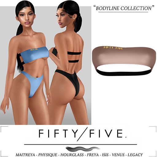 Fifty/Five. Bodyline Collection - Backstrap Bra / Brown