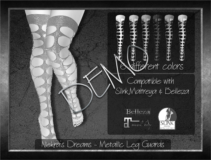 Niekra's Dreams - Metallic Leg Guards DEMO (WEAR ME!)