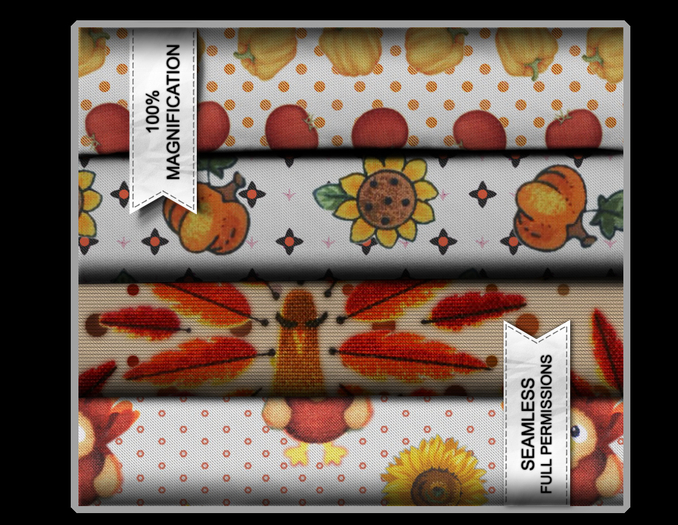 [textures] Thanksgiving Fabric Pack [full perms]