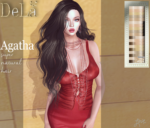=DeLa*= Mesh Hair "Agathe" Blondes