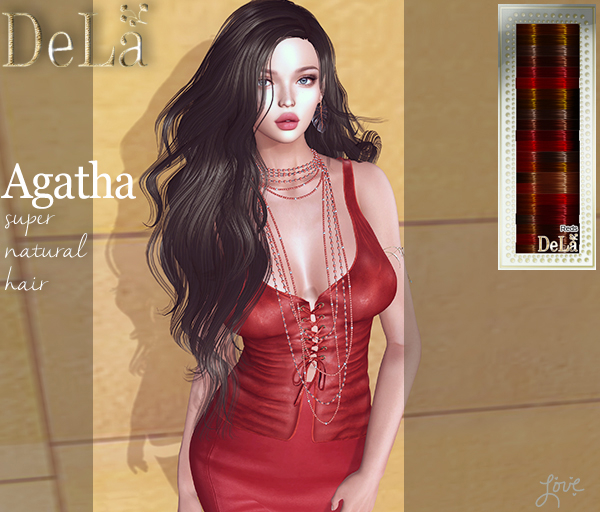 =DeLa*= Mesh Hair "Agathe" Reds