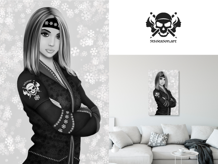 * 5th5ea5on * Winter / Female Portrait Wall Art