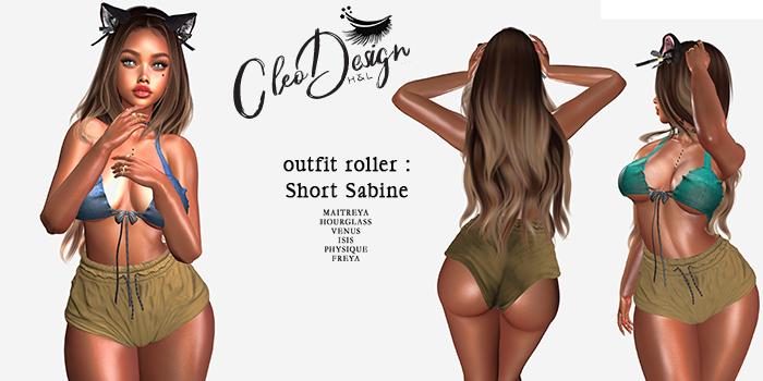 {Cleo.Designs} Cloting Special Neko / Short  Yellow