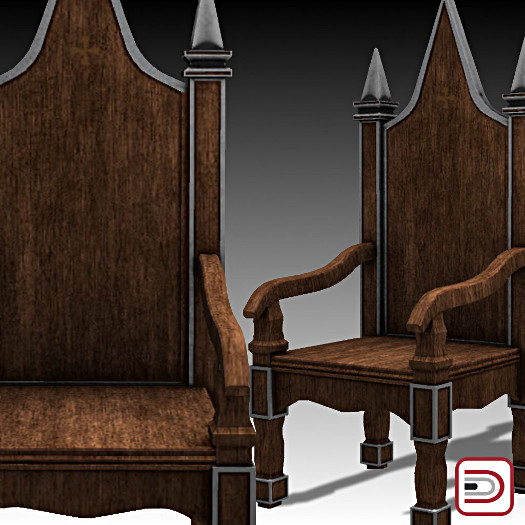 [Danielito] Medieval Wooden Chair