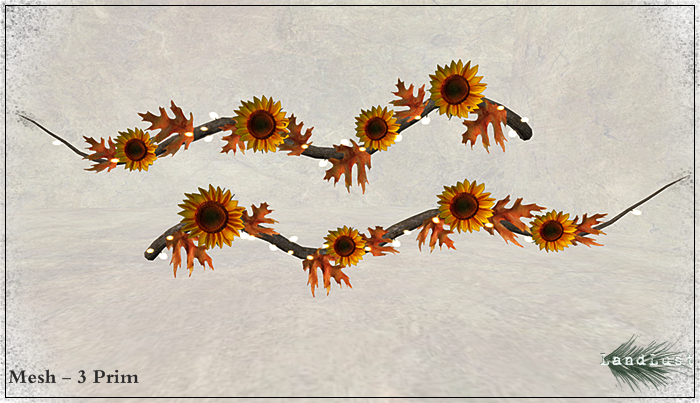 *LL* Autumn Sunflower Garlands with Lights