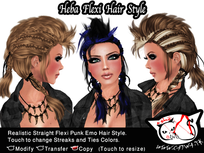 ^;^CaTwA^;^ Heba Hair Style "Demo" Pack