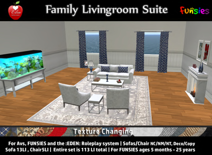 FUNSIES/EDEN Living Room Suite [Texture change]
