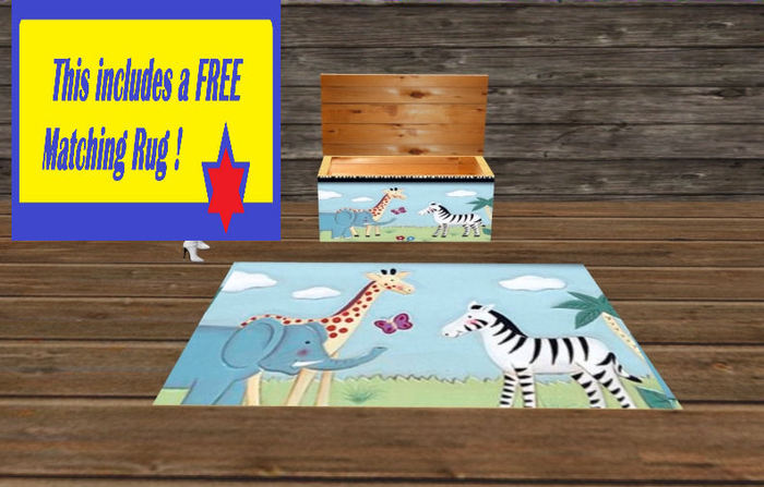 Happy Animals Toy Box !  Touch to Open !  ONLY 3 prims !