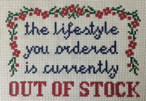 Lifestyle You Ordered Needlework Texture