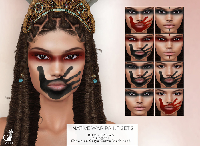 A R T E - Native War Paint Tattoo Set 2