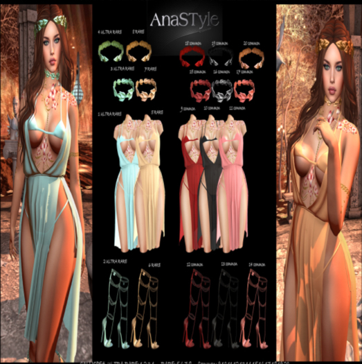 AnaSTyle - Calliope #7 Orange Choker RARE
